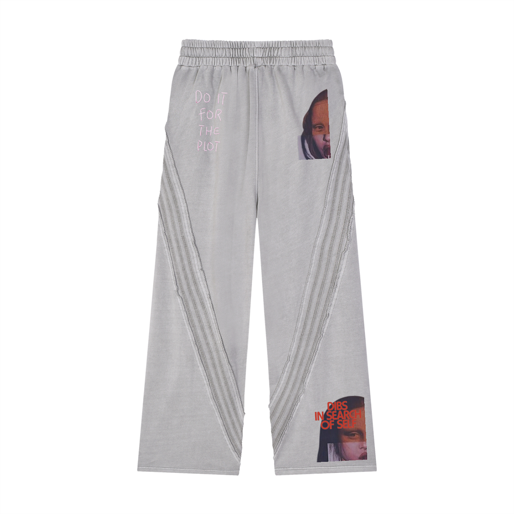 Snow Washed Saint Lisa Tape Raw  Sweatpants