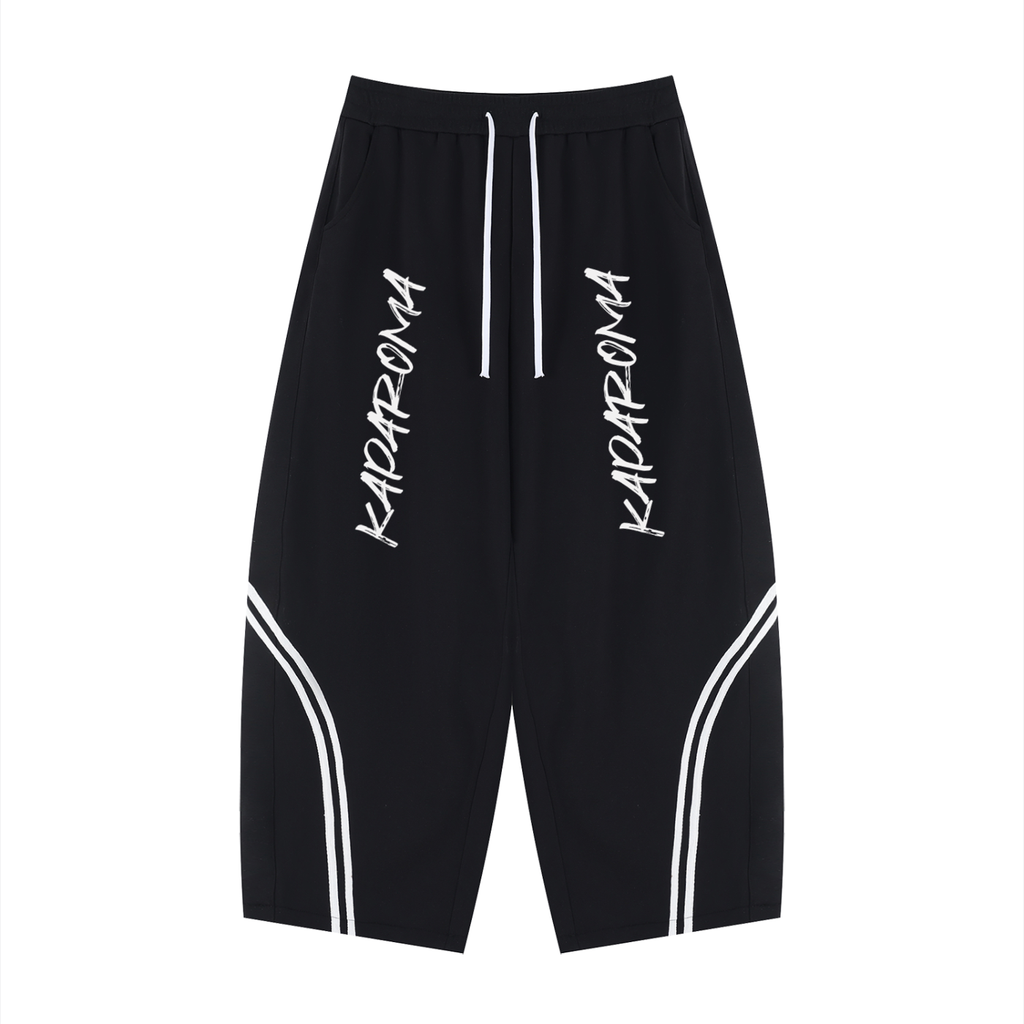 Kaparoma Wide Leg Piping Sweatpants
