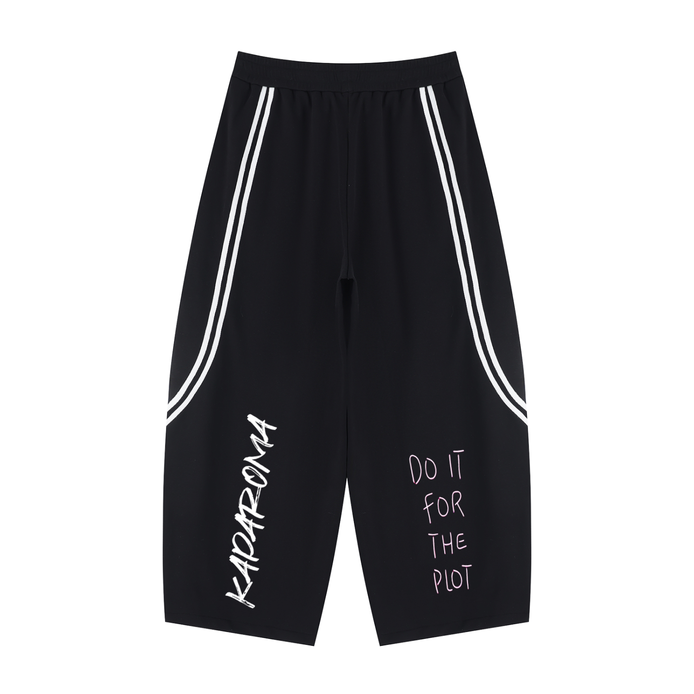 Kaparoma Wide Leg Piping Sweatpants